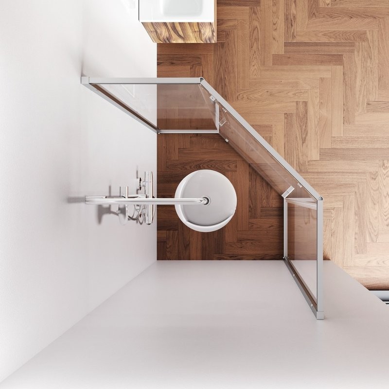 Душевой уголок AM.PM Gem W90G-405-9090-MT профиль матовый хром, стекло прозрачное