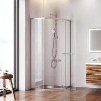 Душевой уголок AM.PM Gem W90G-405-9090-MT профиль матовый хром, стекло прозрачное