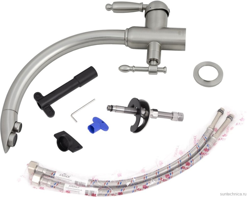 Смеситель для кухни Kaiser Vincent 31244-2 серебро