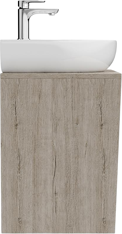 Тумба под раковину KERAMA MARAZZI Pro 60 подвесная, белый, дуб орегон
