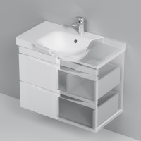 Мебель для ванной комнаты AM.PM Like 80 подвесная, белый глянец