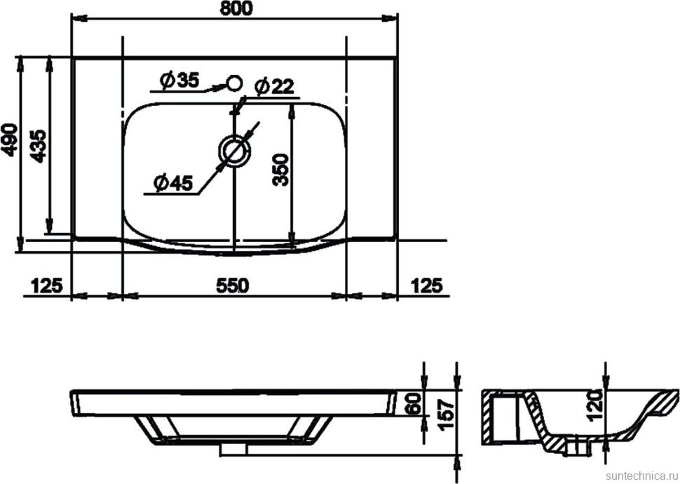Мебель для ванной комнаты AM.PM Like 80 подвесная, белый глянец