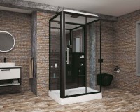 Душевая кабина Grossman GR-227 R 120x90 см черная