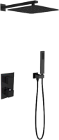 Душевой комплект Vincea VSFW-102TMB С ВНУТРЕННЕЙ ЧАСТЬЮ, черный матовый