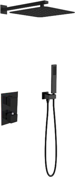Душевой комплект Vincea VSFW-102TMB С ВНУТРЕННЕЙ ЧАСТЬЮ, черный матовый