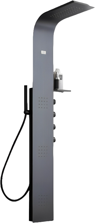 Душевая панель Ceruttispa Bella B CT9254 черная матовая