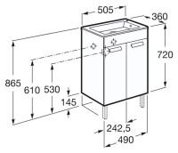 Мебель для ванной комнаты Roca Debba 50 белая Мебель для ванной комнаты Roca Debba 50 белая