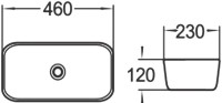 Накладная раковина SantiLine SL-1050