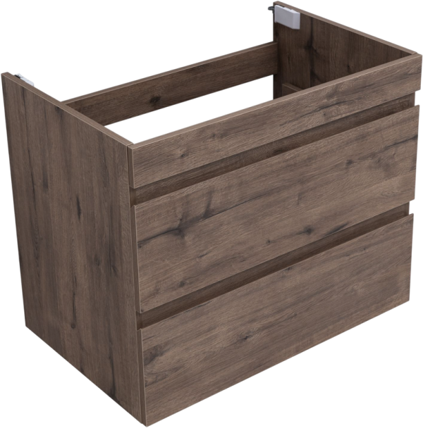 Тумба под раковину без столешницы Aquanet Нота new 75 подвесная, дуб веллингтон табак
