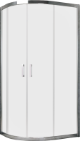Душевой уголок Vegas Glass ZS-F Tur Novo h1900 110*90 08 10 профиль глянцевый хром, стекло сатин