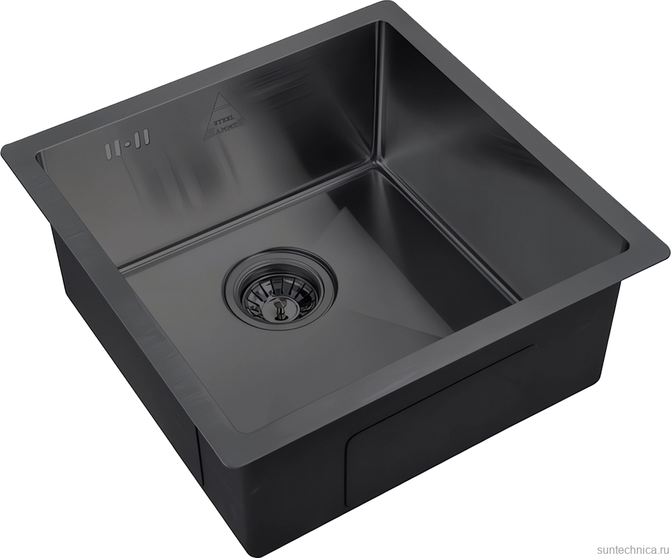 Комплект Мойка Zorg Steel Hummer SH 4444 GRAFIT + Измельчитель Inox D