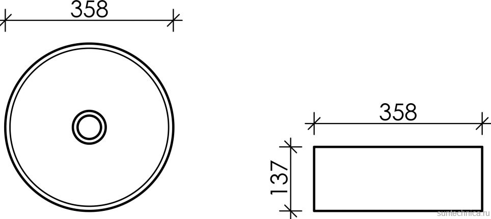 Накладная раковина Ceramicanova Element CN6032MW