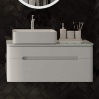 Мебель для ванной комнаты Jorno Shine 90 подвесная, зеркало STWORKI Скаген