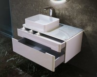 Мебель для ванной комнаты Jorno Shine 90 подвесная, зеркало STWORKI Скаген