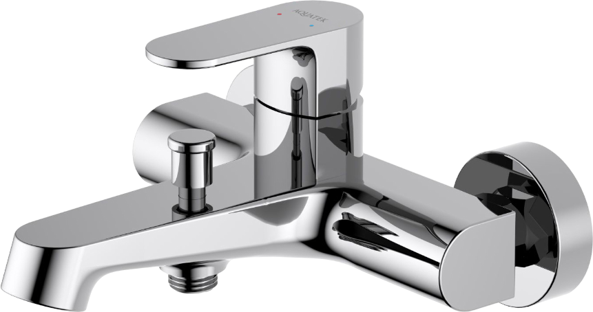 Смеситель для ванны с душем AQUATEK Оберон AQ1240CR хром