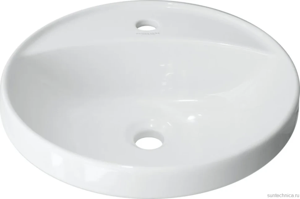 Тумба с раковиной Alavann Cosmetic 100 L/R под стиральную машину, напольная, глянцевая белая