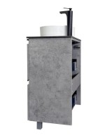 Мебель для ванной комнаты Comforty Эдинбург 60Н напольная, светлый бетон, с раковиной 9111