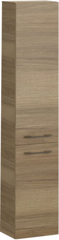 Шкаф пенал для ванной Cersanit Lara 30 орех