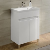 Тумба под раковину без столешницы SanStar Квадро 50 напольная, белая