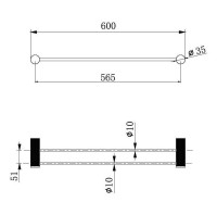 Держатель для полотенец Allen Brau Priority 6.31C12-MG брашированный графит Держатель для полотенец Allen Brau Priority 6.31C12-MG брашированный графит