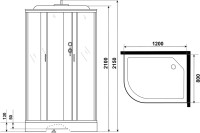 Душевая кабина Niagara Classic NG-3512-14R с низким поддоном