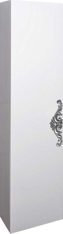 Шкаф-пенал для ванной Armadi Art NeoArt белый с ручкой серебро