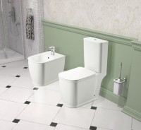 Комплект Унитаз напольный Lavinia Boho Bell Pro 33012020-33013030-33290100 с микролифтом + Биде напольное 33010040