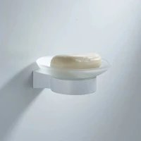 Мыльница Shevanik SG5703C стеклянная, белая Мыльница Shevanik SG5703C стеклянная, белая