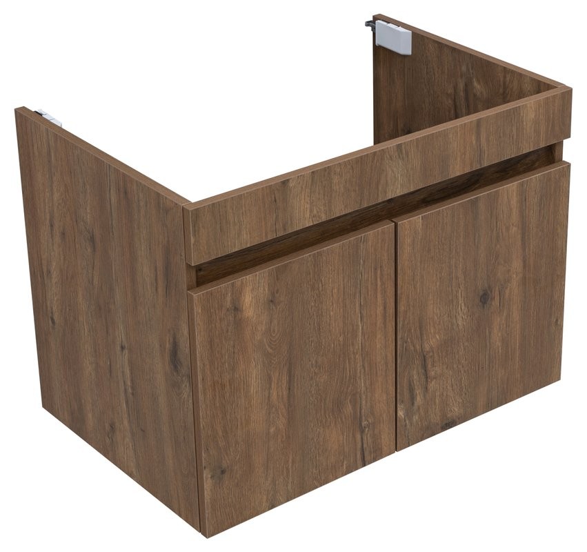 Тумба под раковину без столешницы Aquanet Оптима 70 подвесная, дуб рустикальный
