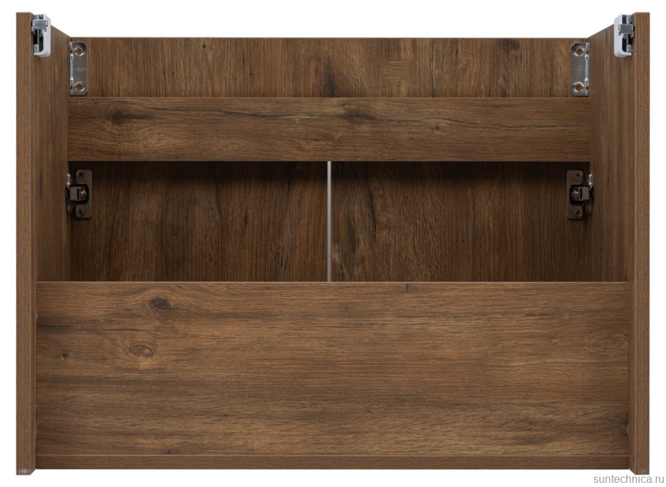 Тумба под раковину без столешницы Aquanet Оптима 70 подвесная, дуб рустикальный