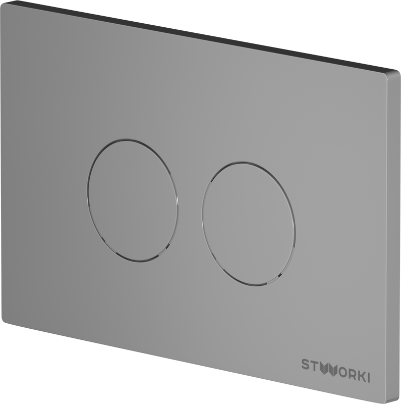 Комплект Унитаз подвесной STWORKI Молде 7551N003-7700 безободковый + Крышка 801-003-019 с микролифтом + Инсталляция + Кнопка Хельсинки 500473 хром матовая