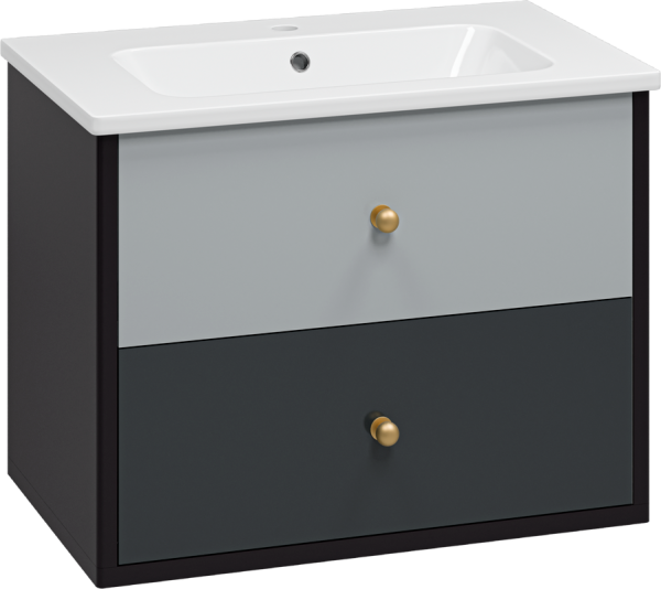 Тумба под раковину Brevita 50 оттенков серого Кристиан 80