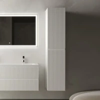 Шкаф пенал для ванной Sancos Snob R 35 см, универсальный, bianco