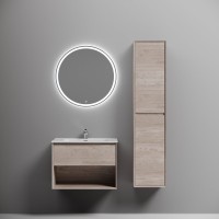 Мебель для ванной комнаты Sancos Marmi 1.0 70 дуб галифакс натуральный, раковина CN7007