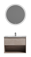 Мебель для ванной комнаты Sancos Marmi 1.0 70 дуб галифакс натуральный, раковина CN7007