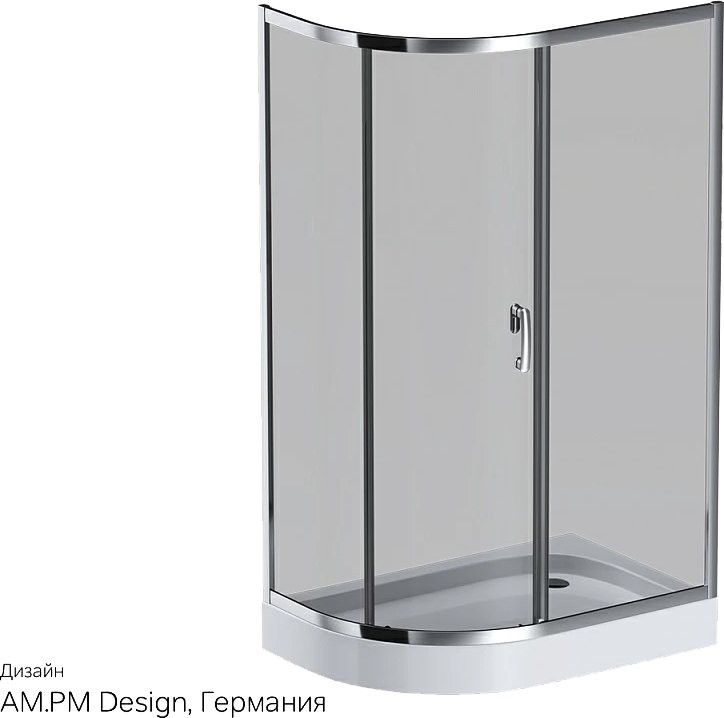 Душевой уголок AM.PM Like W83G-302U120CG 120, тонированное стекло
