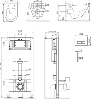 Комплект AM.PM Spirit V2.0 IS49051.701700MB с сиденьем микролиф