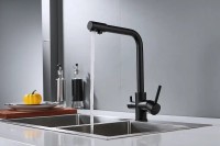 Смеситель для кухни Shevanik S328H черный