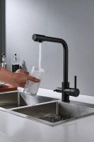 Смеситель для кухни Shevanik S328H черный