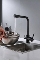Смеситель для кухни Shevanik S328H черный