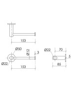 Держатель для туалетной бумаги Sancos Base SC9026BN брашированный никель Держатель для туалетной бумаги Sancos Base SC9026BN брашированный никель