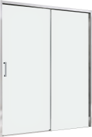 Душевая дверь в нишу Abber Komfort AG93160 160 см, профиль хром, стекло прозрачное