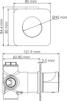 Встраиваемый смеситель для душа и ванны Wasserkraft Neckar A2151.277.279.280.197.281 С ВНУТРЕННЕЙ ЧАСТЬЮ, золото