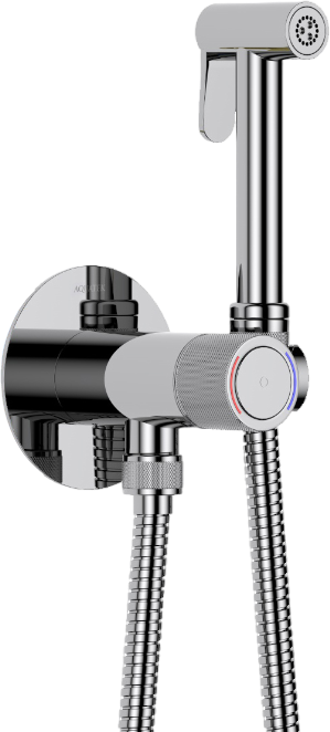 Гигиенический душ AQUATEK Бетта AQ1023CR со смесителем, С ВНУТРЕННЕЙ ЧАСТЬЮ, хром