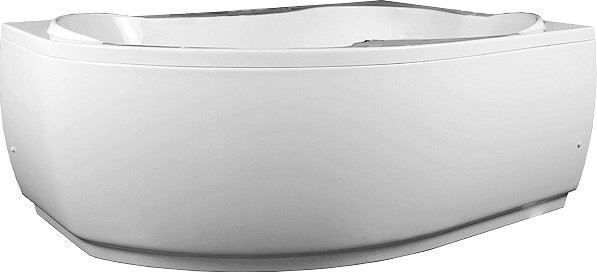Акриловая ванна Aquanet Capri 00205387 R 170x110 см, угловая, правая, пристенная, белая, асимметричная, с каркасом, с сиденьем