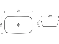 Накладная раковина Ceramicanova Element CN6049MB черная матовая