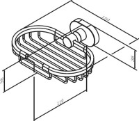 Набор Мыльница AM.PM Sense A7434600 + Стакан A74343400 + Крючок A7435900