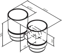 Набор Мыльница AM.PM Sense A7434600 + Стакан A74343400 + Крючок A7435900 Набор Мыльница AM.PM Sense A7434600 + Стакан A74343400 + Крючок A7435900