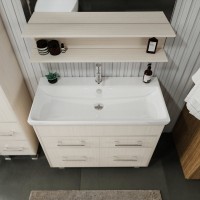 Тумба с раковиной Бриклаер Чили 90 светлая лиственница С Тумба с раковиной Бриклаер Чили 90 светлая лиственница С