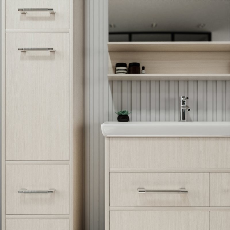 Тумба с раковиной Бриклаер Чили 90 светлая лиственница С